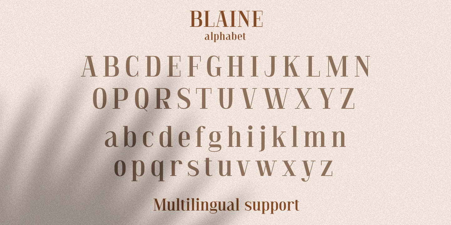 Пример шрифта Blaine Regular